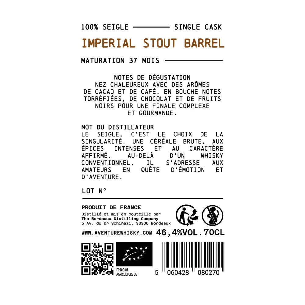 Single Cask Ex Stout