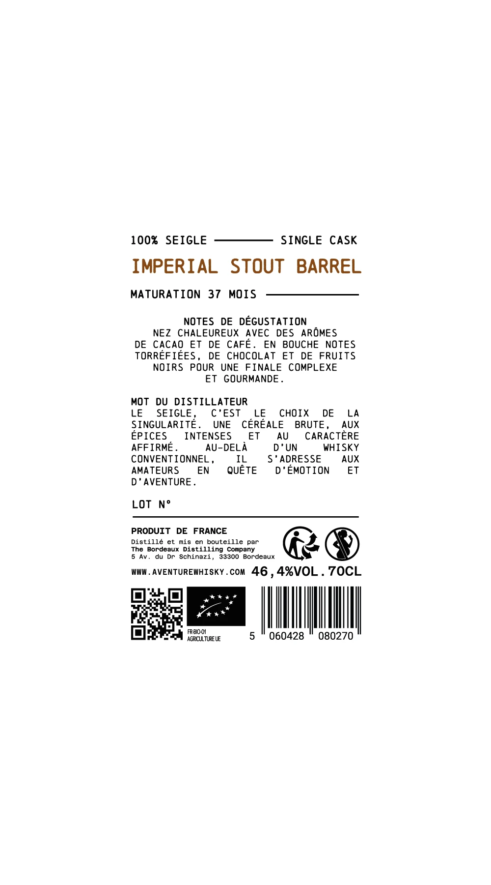 Single Cask Ex Stout